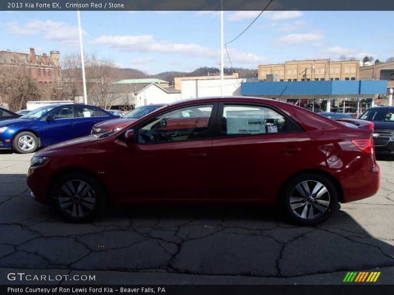Crimson Red / Stone 2013 Kia Forte EX