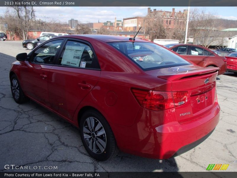 Crimson Red / Stone 2013 Kia Forte EX