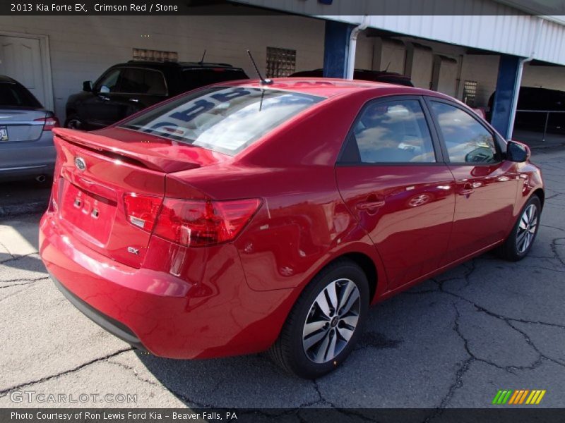 Crimson Red / Stone 2013 Kia Forte EX