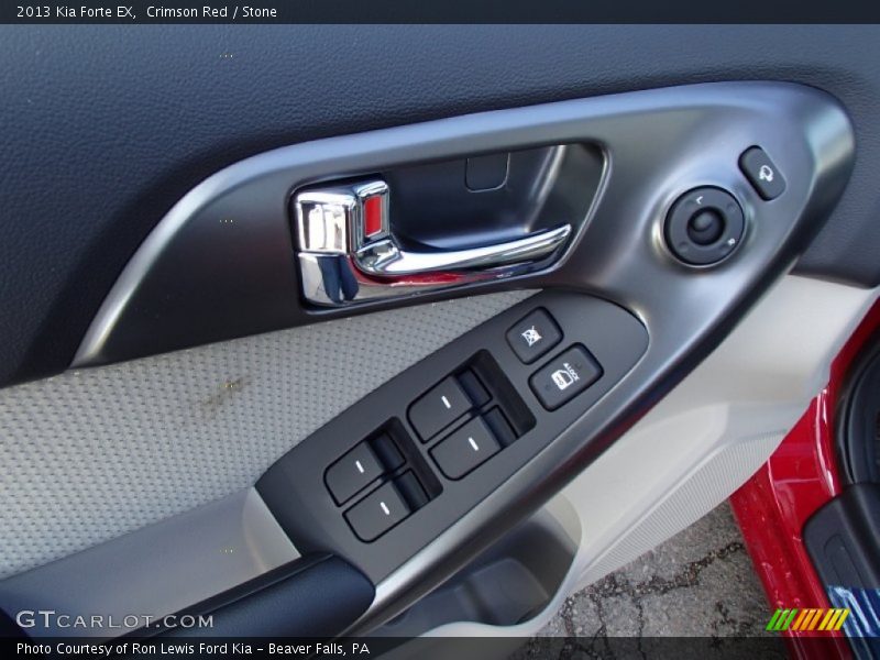 Crimson Red / Stone 2013 Kia Forte EX