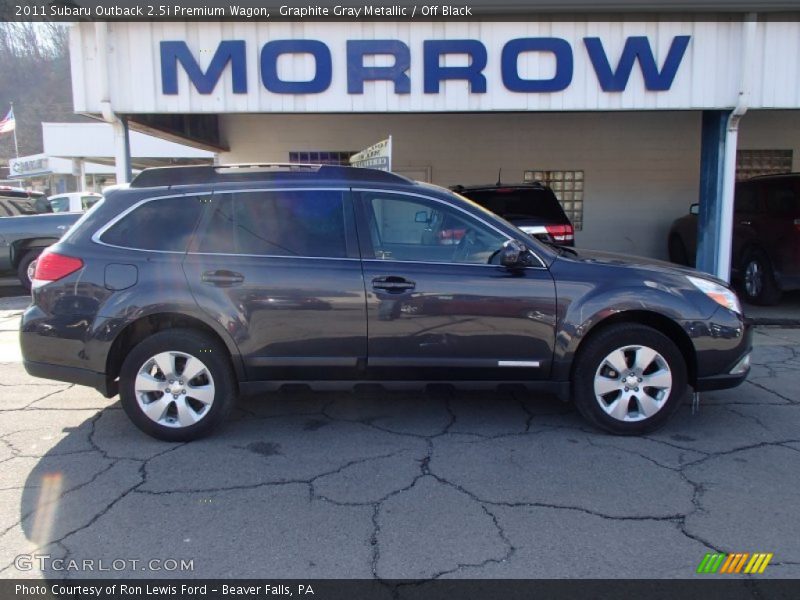 Graphite Gray Metallic / Off Black 2011 Subaru Outback 2.5i Premium Wagon