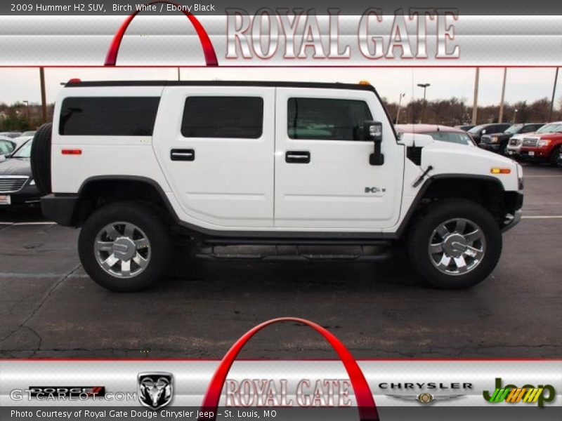 Birch White / Ebony Black 2009 Hummer H2 SUV