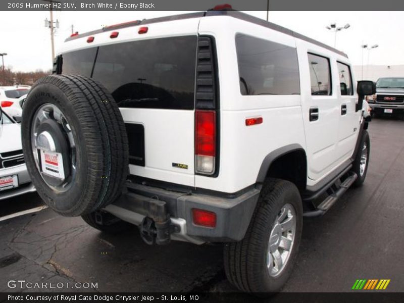 Birch White / Ebony Black 2009 Hummer H2 SUV