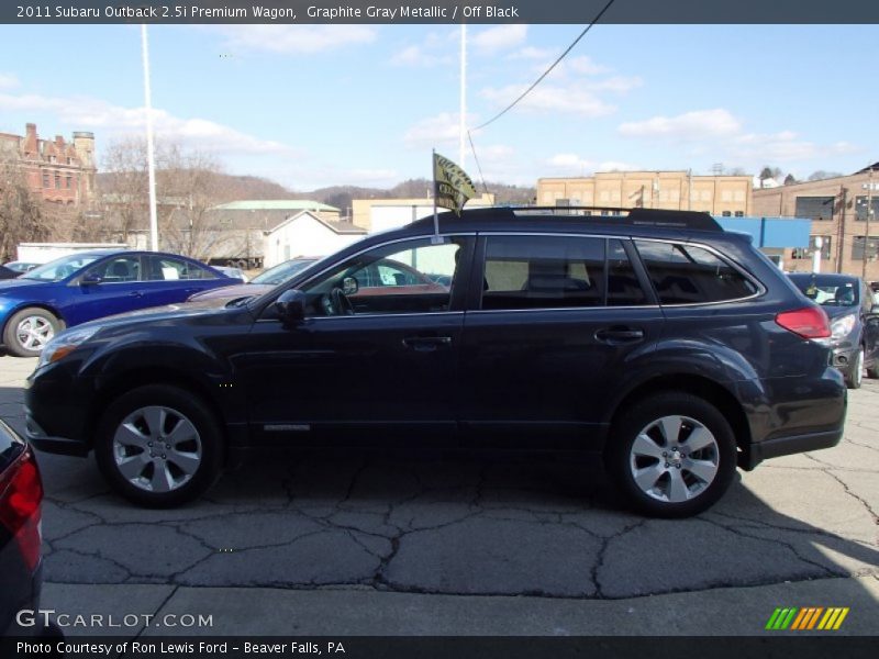Graphite Gray Metallic / Off Black 2011 Subaru Outback 2.5i Premium Wagon