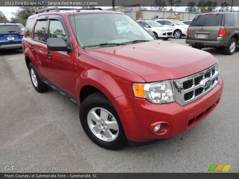 Sangria Red Metallic / Camel 2011 Ford Escape XLT