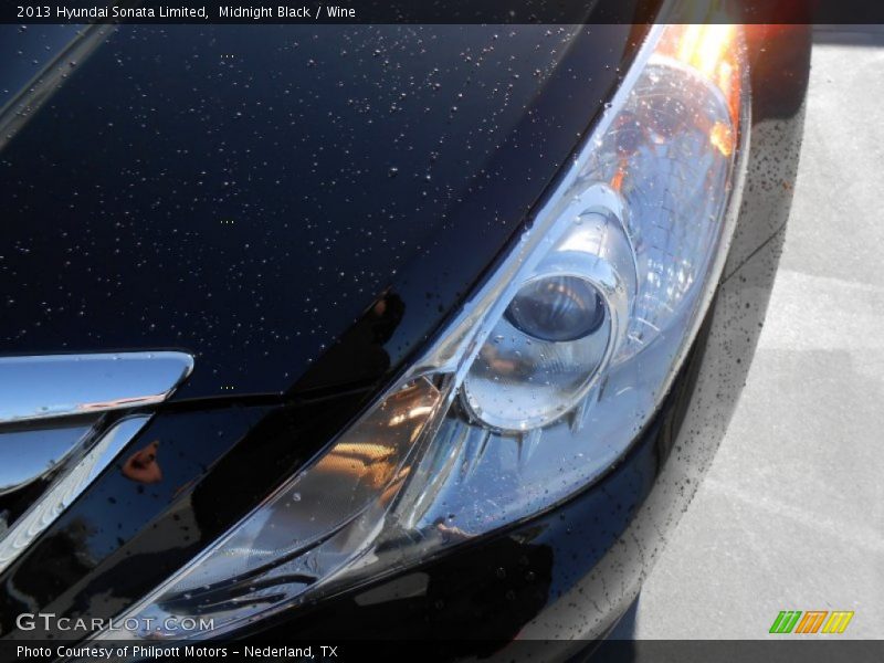 Midnight Black / Wine 2013 Hyundai Sonata Limited