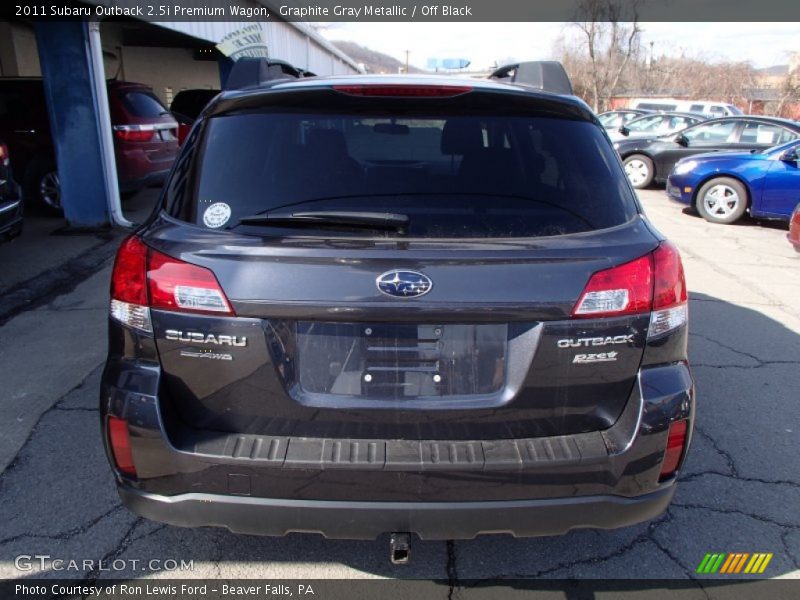 Graphite Gray Metallic / Off Black 2011 Subaru Outback 2.5i Premium Wagon