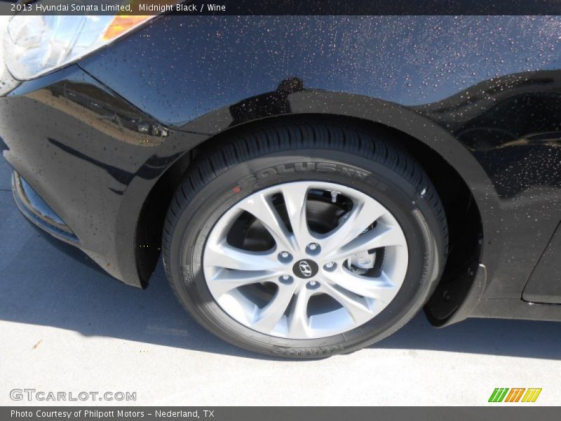 Midnight Black / Wine 2013 Hyundai Sonata Limited