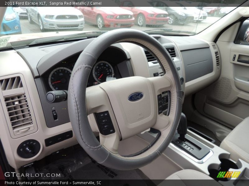 Sangria Red Metallic / Camel 2011 Ford Escape XLT