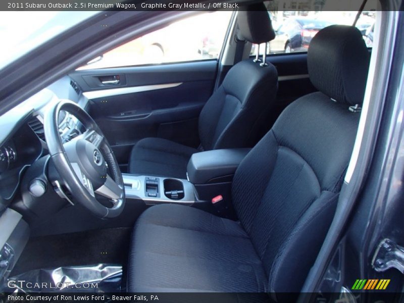 Graphite Gray Metallic / Off Black 2011 Subaru Outback 2.5i Premium Wagon