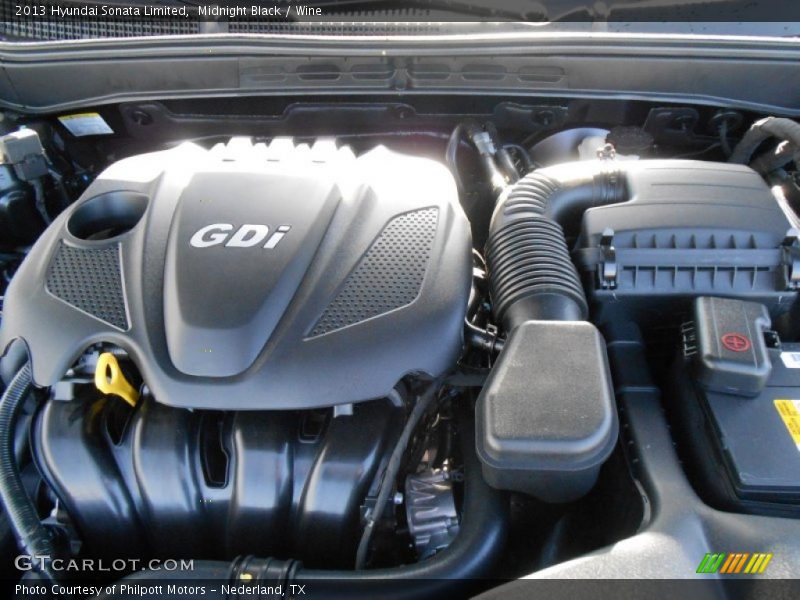 Midnight Black / Wine 2013 Hyundai Sonata Limited