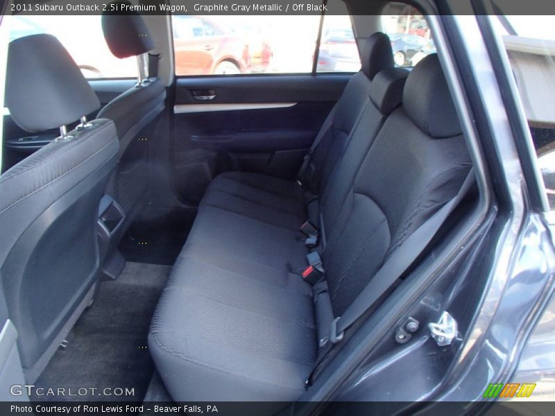 Graphite Gray Metallic / Off Black 2011 Subaru Outback 2.5i Premium Wagon