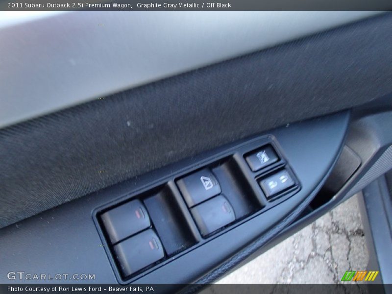Graphite Gray Metallic / Off Black 2011 Subaru Outback 2.5i Premium Wagon