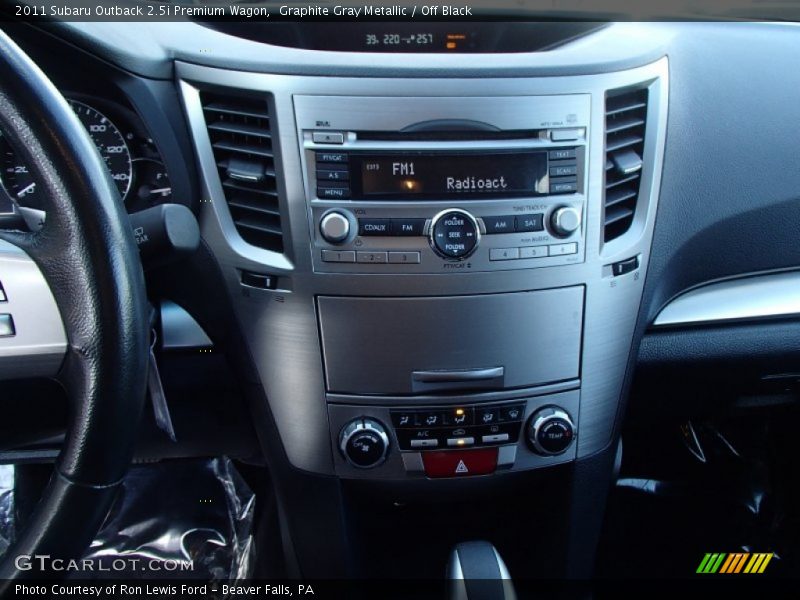 Graphite Gray Metallic / Off Black 2011 Subaru Outback 2.5i Premium Wagon