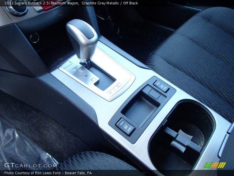 Graphite Gray Metallic / Off Black 2011 Subaru Outback 2.5i Premium Wagon