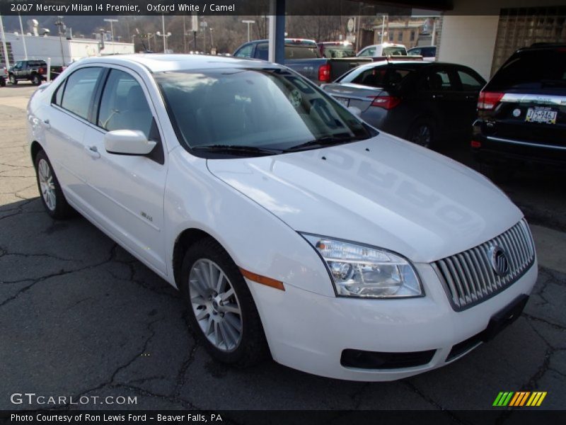Oxford White / Camel 2007 Mercury Milan I4 Premier