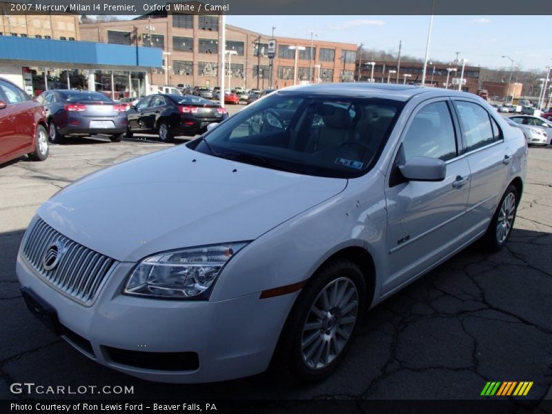 Oxford White / Camel 2007 Mercury Milan I4 Premier