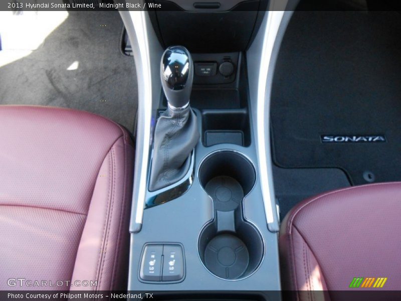 Midnight Black / Wine 2013 Hyundai Sonata Limited