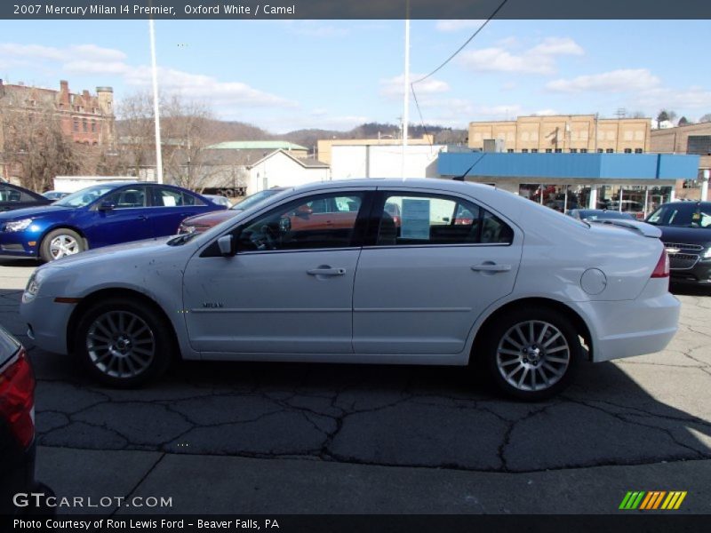 Oxford White / Camel 2007 Mercury Milan I4 Premier