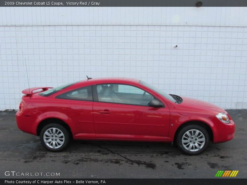 Victory Red / Gray 2009 Chevrolet Cobalt LS Coupe