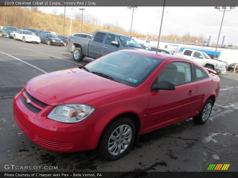 Victory Red / Gray 2009 Chevrolet Cobalt LS Coupe