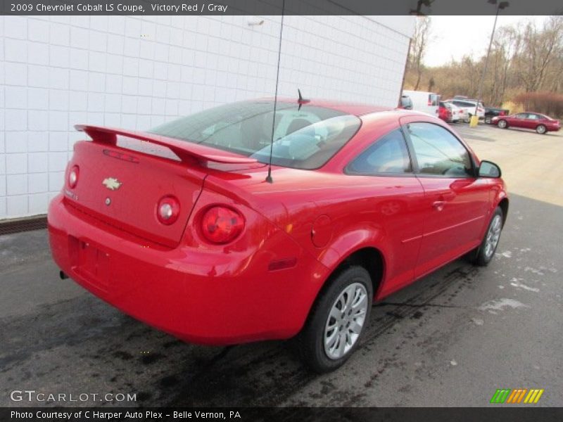 Victory Red / Gray 2009 Chevrolet Cobalt LS Coupe