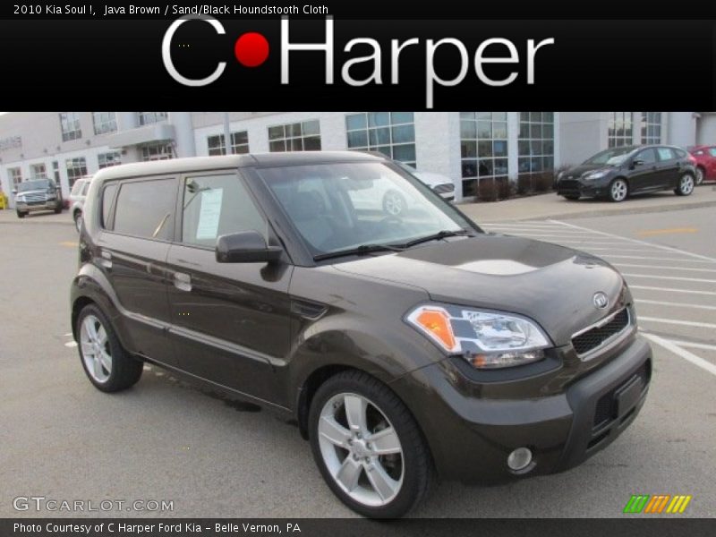 Java Brown / Sand/Black Houndstooth Cloth 2010 Kia Soul !