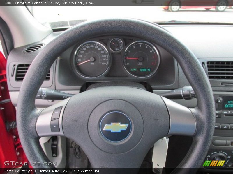 Victory Red / Gray 2009 Chevrolet Cobalt LS Coupe