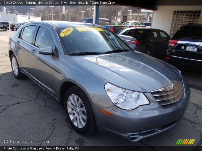 Silver Steel Metallic / Dark Slate Gray 2010 Chrysler Sebring Limited Sedan