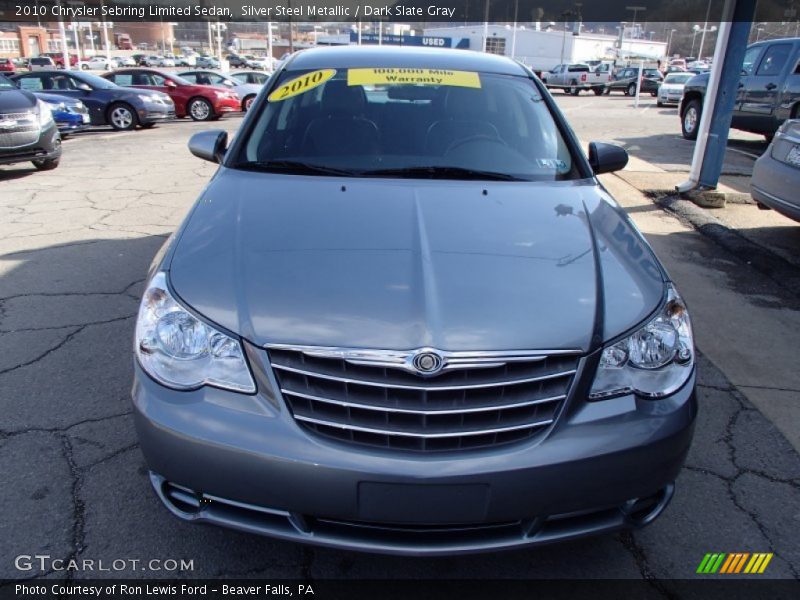 Silver Steel Metallic / Dark Slate Gray 2010 Chrysler Sebring Limited Sedan