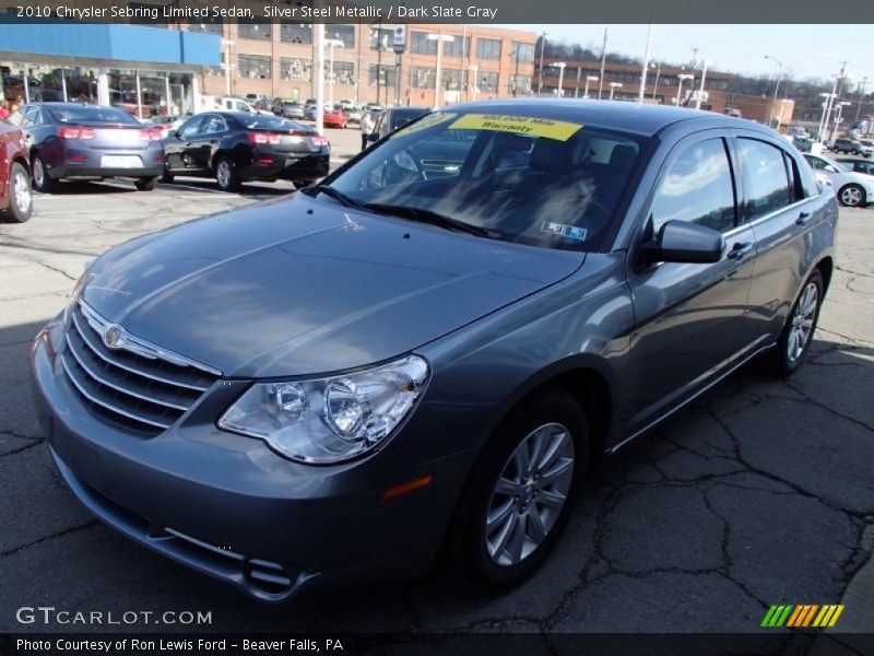 Silver Steel Metallic / Dark Slate Gray 2010 Chrysler Sebring Limited Sedan