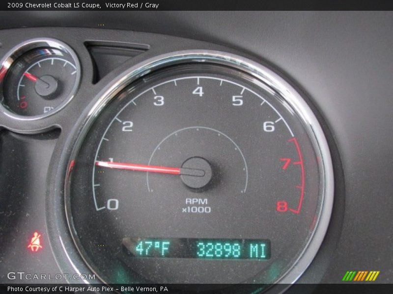 Victory Red / Gray 2009 Chevrolet Cobalt LS Coupe