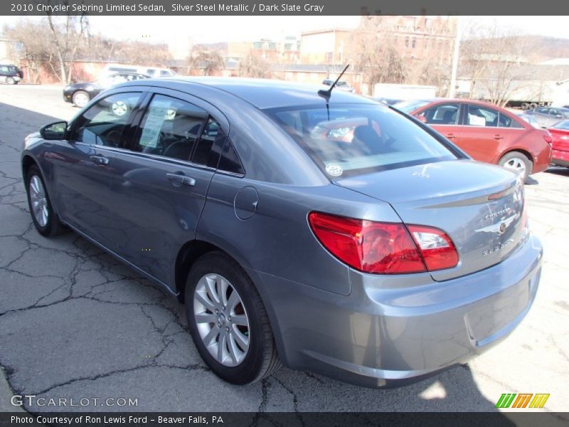 Silver Steel Metallic / Dark Slate Gray 2010 Chrysler Sebring Limited Sedan