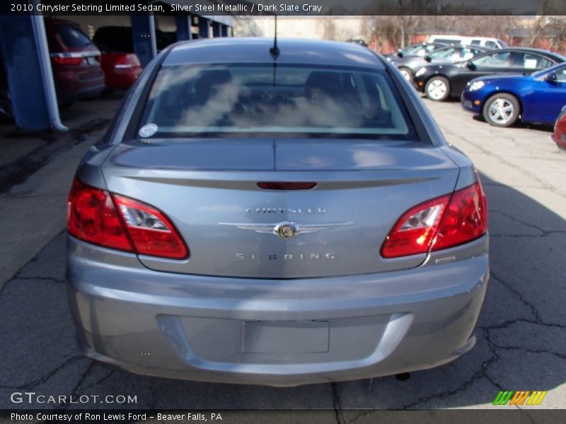 Silver Steel Metallic / Dark Slate Gray 2010 Chrysler Sebring Limited Sedan