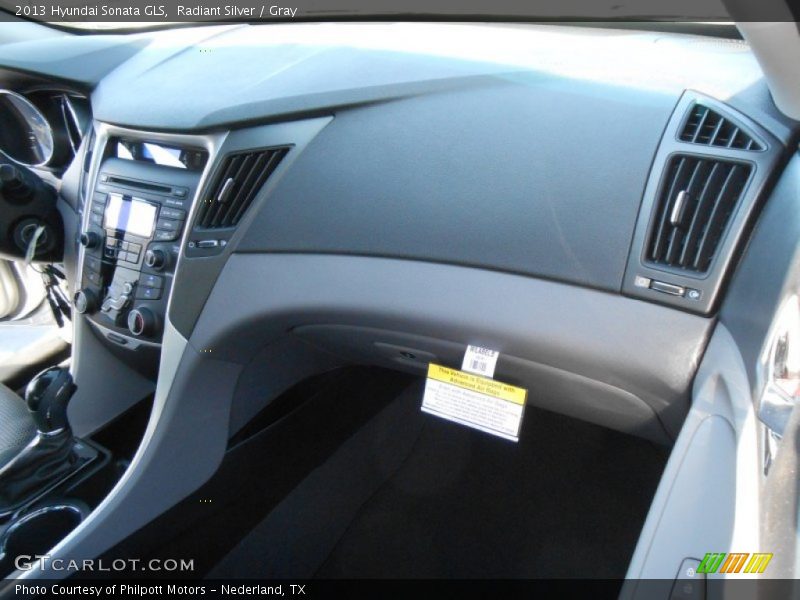 Radiant Silver / Gray 2013 Hyundai Sonata GLS