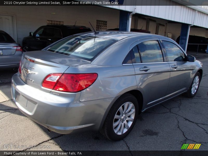 Silver Steel Metallic / Dark Slate Gray 2010 Chrysler Sebring Limited Sedan