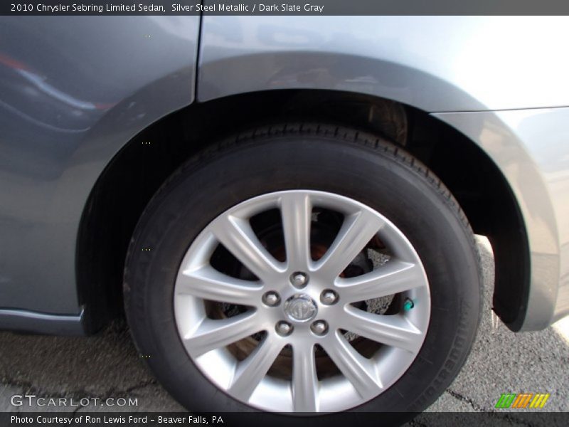 Silver Steel Metallic / Dark Slate Gray 2010 Chrysler Sebring Limited Sedan