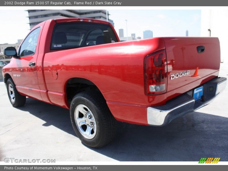 Flame Red / Dark Slate Gray 2002 Dodge Ram 1500 ST Regular Cab