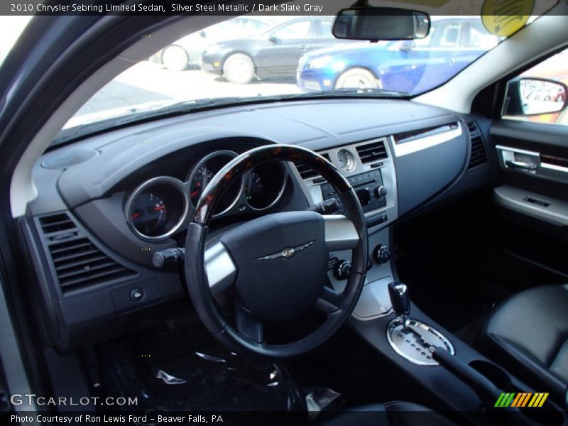 Silver Steel Metallic / Dark Slate Gray 2010 Chrysler Sebring Limited Sedan