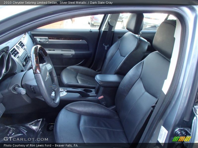 Silver Steel Metallic / Dark Slate Gray 2010 Chrysler Sebring Limited Sedan