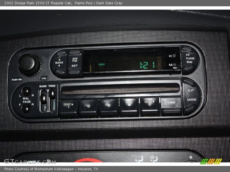 Flame Red / Dark Slate Gray 2002 Dodge Ram 1500 ST Regular Cab