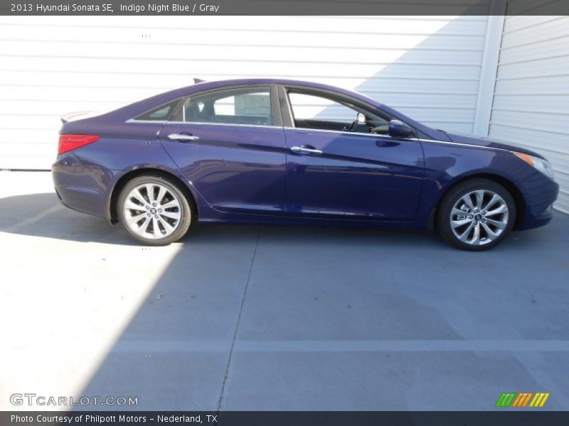 Indigo Night Blue / Gray 2013 Hyundai Sonata SE