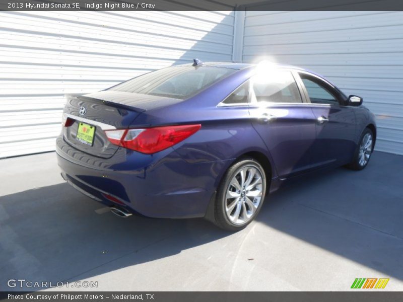 Indigo Night Blue / Gray 2013 Hyundai Sonata SE