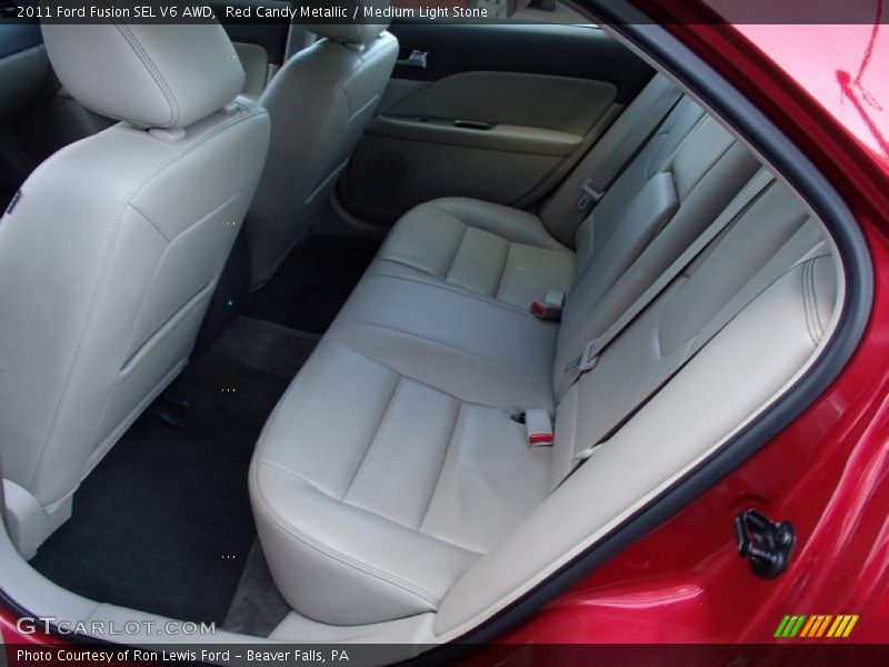 Red Candy Metallic / Medium Light Stone 2011 Ford Fusion SEL V6 AWD