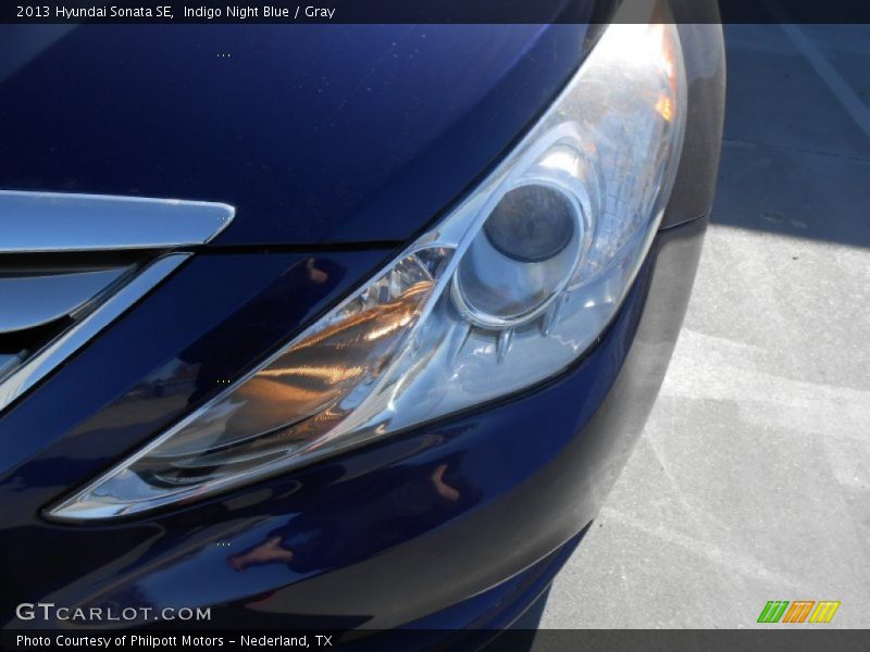 Indigo Night Blue / Gray 2013 Hyundai Sonata SE