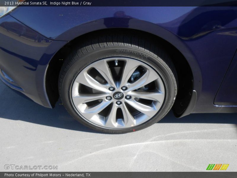 Indigo Night Blue / Gray 2013 Hyundai Sonata SE