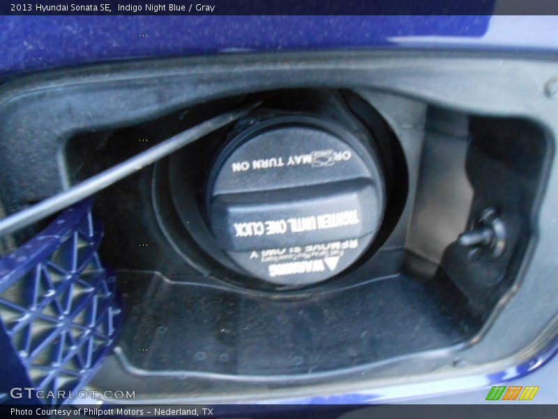 Indigo Night Blue / Gray 2013 Hyundai Sonata SE