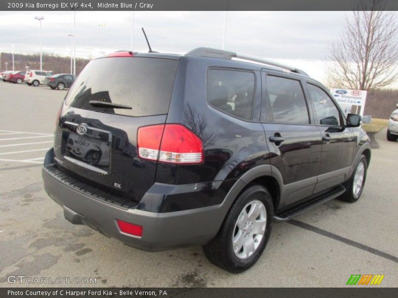 Midnite Blue / Gray 2009 Kia Borrego EX V6 4x4
