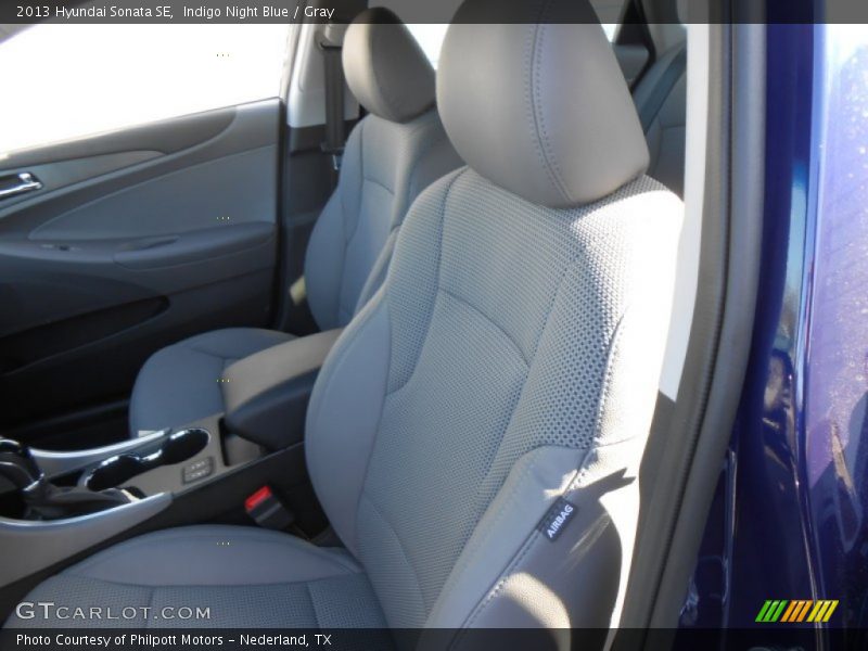 Indigo Night Blue / Gray 2013 Hyundai Sonata SE