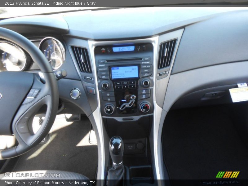 Indigo Night Blue / Gray 2013 Hyundai Sonata SE